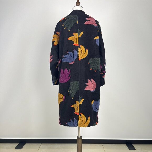 NWT Farm Rio Wool Blend Banangola Fleece Cardigan Coat Size XS - Picture 7 of 12